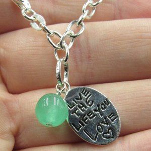 7" Sterling Silver Live The Life You Love Bracelet